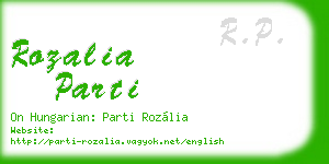rozalia parti business card